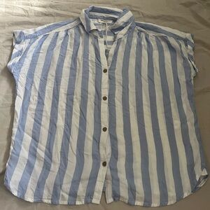 Beachlunchlounge Sky and White Striped Shirt